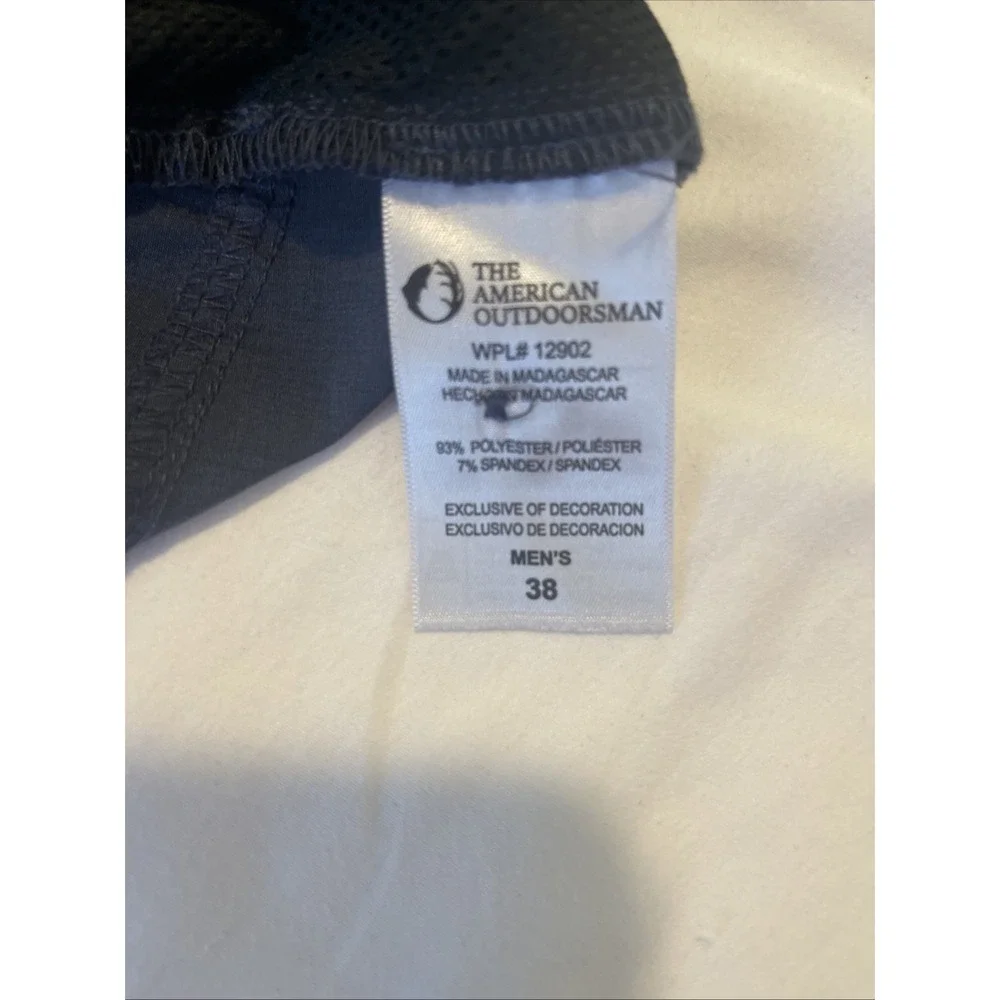 The‎ American Outdoorsman Shorts Mens Gray Cargo Hiking Short Adult Sz 38